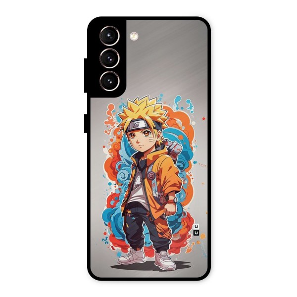 Cool Naruto Uzumaki Metal Back Case for Galaxy S21 5G