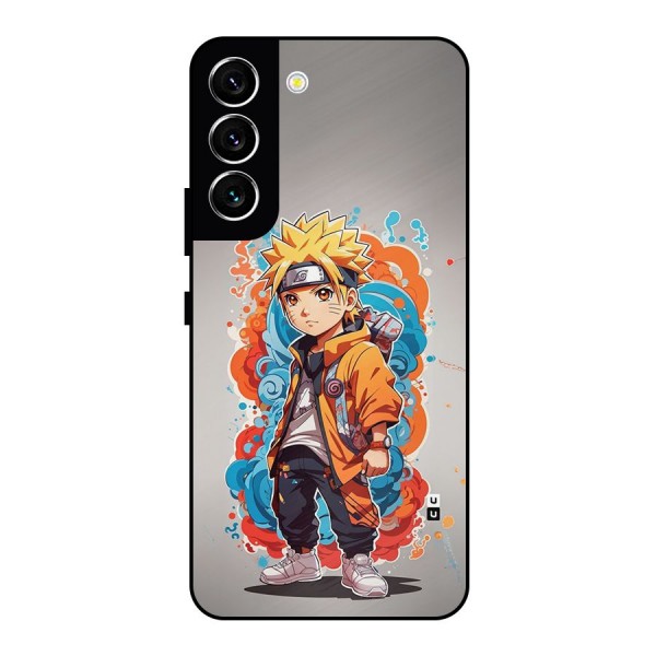 Cool Naruto Uzumaki Metal Back Case for Galaxy S22 5G