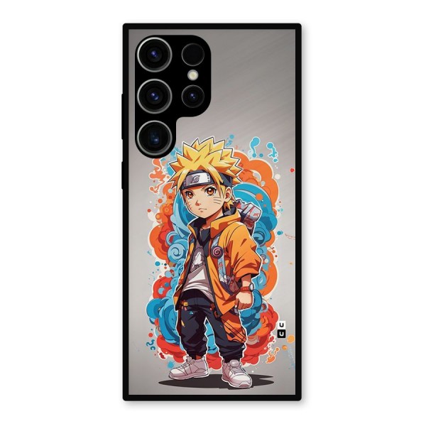 Cool Naruto Uzumaki Metal Back Case for Galaxy S23 Ultra