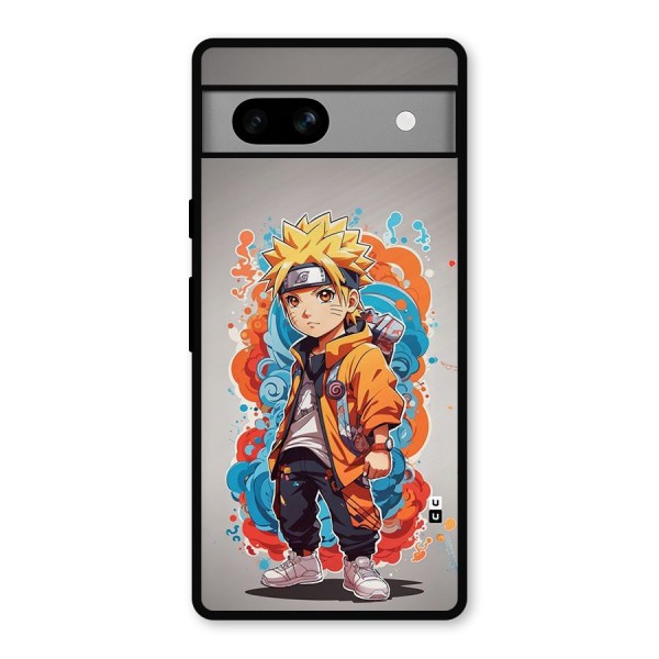 Cool Naruto Uzumaki Metal Back Case for Google Pixel 7a