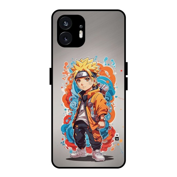 Cool Naruto Uzumaki Metal Back Case for Nothing Phone 2