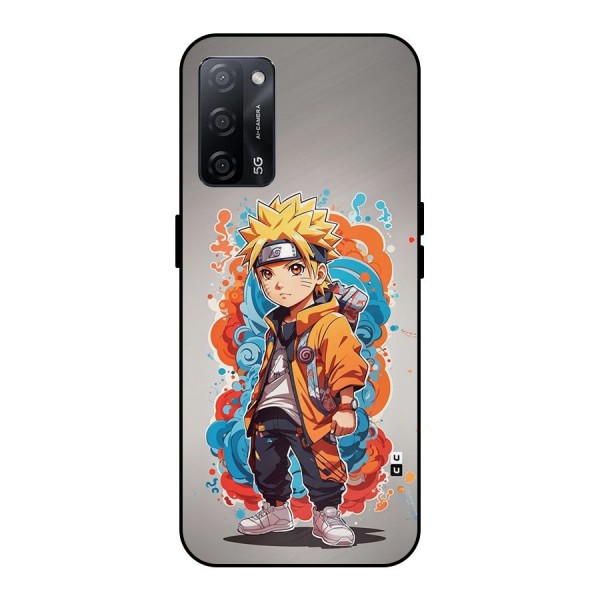 Cool Naruto Uzumaki Metal Back Case for Oppo A53s 5G