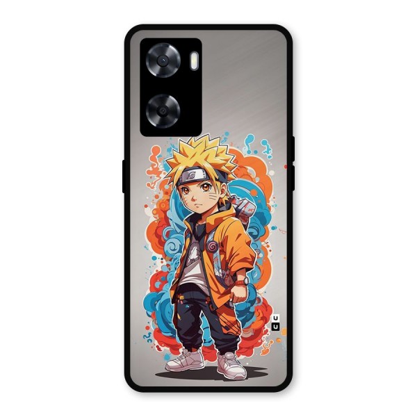 Cool Naruto Uzumaki Metal Back Case for Oppo A57 2022