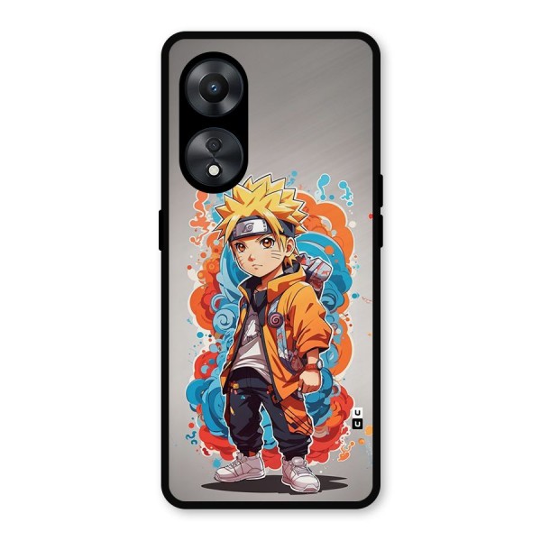 Cool Naruto Uzumaki Metal Back Case for Oppo A78