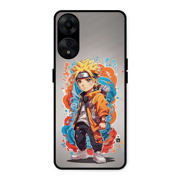 Cool Naruto Uzumaki Metal Back Case for Oppo A78 5G