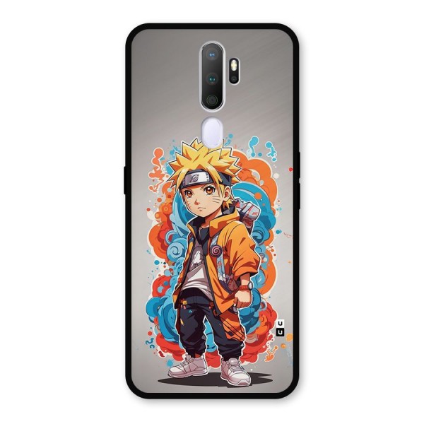 Cool Naruto Uzumaki Metal Back Case for Oppo A9 (2020)