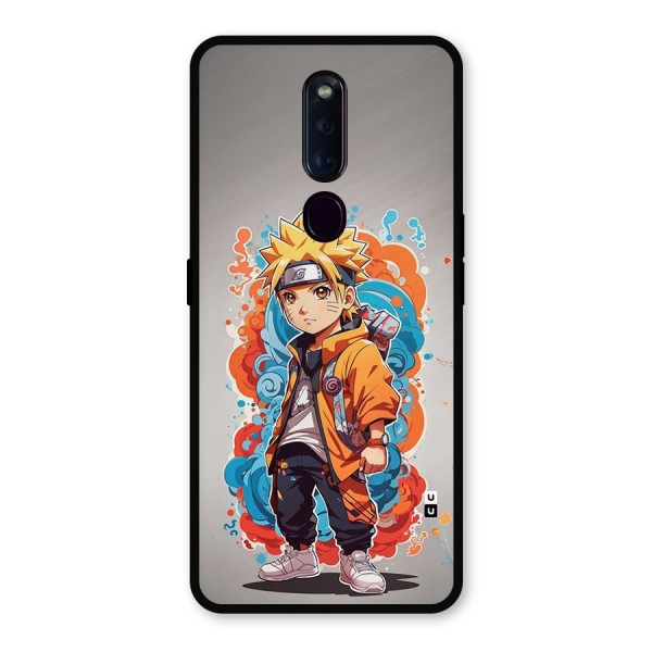 Cool Naruto Uzumaki Metal Back Case for Oppo F11 Pro