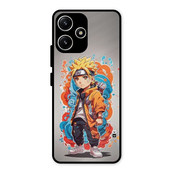 Cool Naruto Uzumaki Metal Back Case for Poco M6 Pro