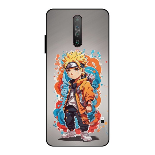 Cool Naruto Uzumaki Metal Back Case for Poco X2