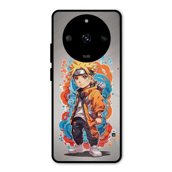 Cool Naruto Uzumaki Metal Back Case for Realme Narzo 60 5G