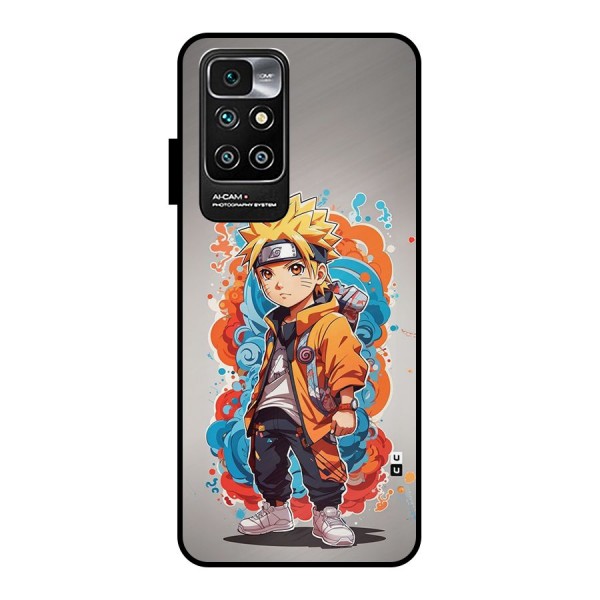 Cool Naruto Uzumaki Metal Back Case for Redmi 10 Prime