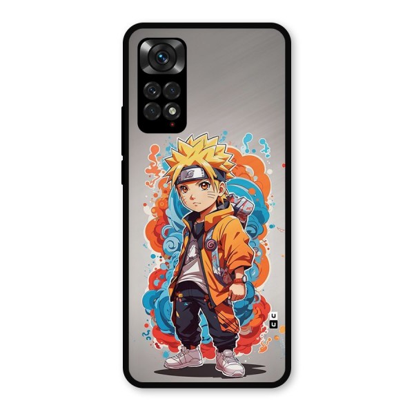 Cool Naruto Uzumaki Metal Back Case for Redmi Note 11