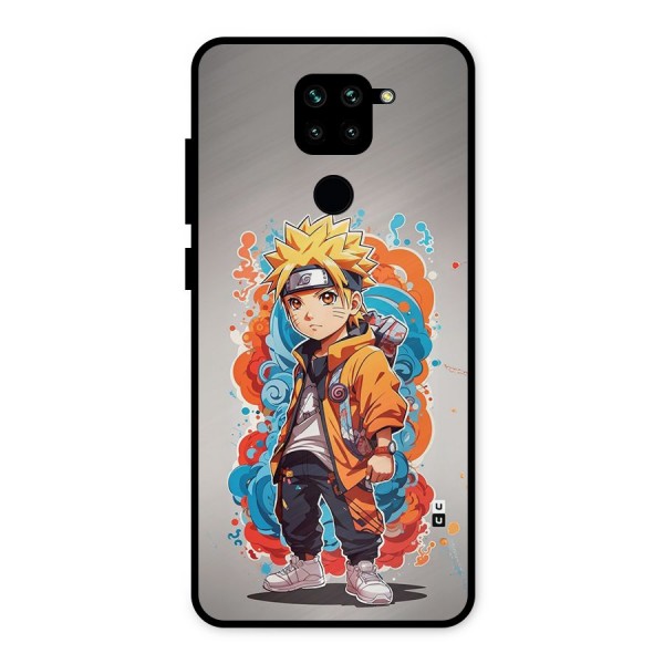 Cool Naruto Uzumaki Metal Back Case for Redmi Note 9