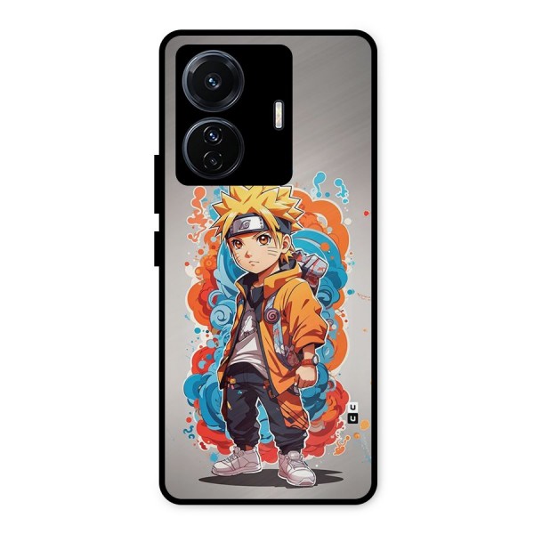 Cool Naruto Uzumaki Metal Back Case for Vivo T1 Pro