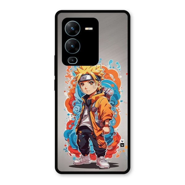 Cool Naruto Uzumaki Metal Back Case for Vivo V25 Pro