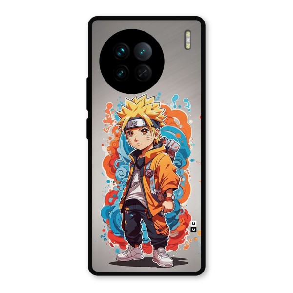 Cool Naruto Uzumaki Metal Back Case for Vivo X90