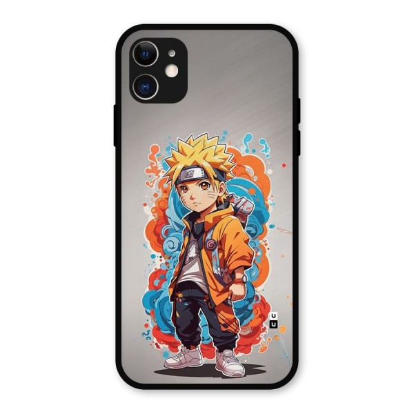 Cool Naruto Uzumaki Metal Back Case for iPhone 11