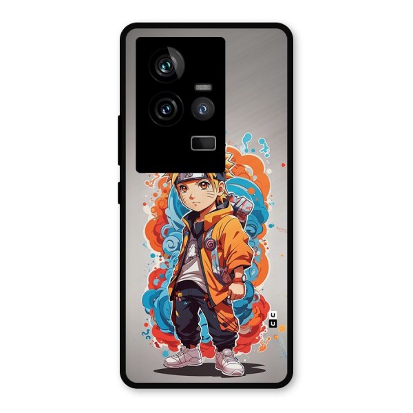 Cool Naruto Uzumaki Metal Back Case for iQOO 11 5G