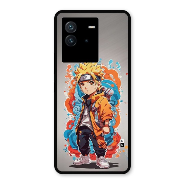 Cool Naruto Uzumaki Metal Back Case for iQOO Neo 6 5G
