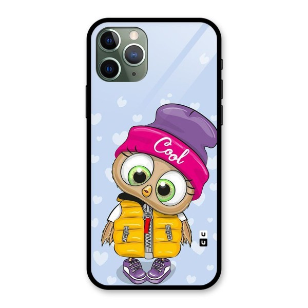 Cool Owl Glass Back Case for iPhone 11 Pro