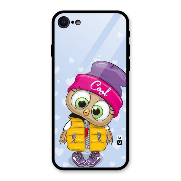 Cool Owl Glass Back Case for iPhone SE 2020