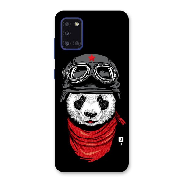 Cool Panda Soldier Art Back Case for Galaxy A31