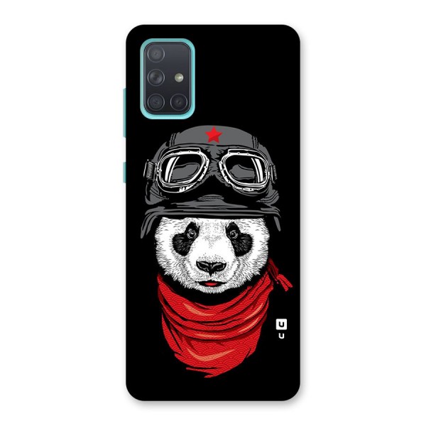 Cool Panda Soldier Art Back Case for Galaxy A71