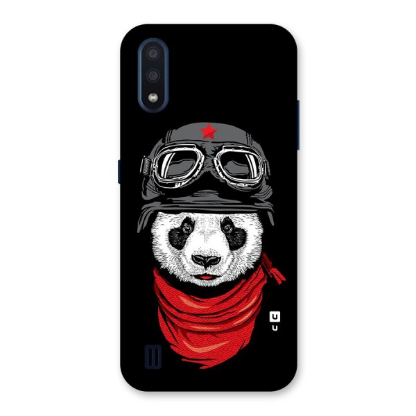 Cool Panda Soldier Art Back Case for Galaxy M01