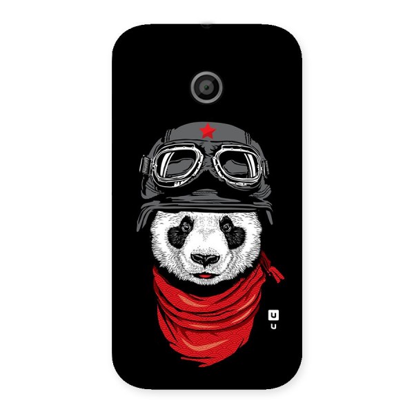 Cool Panda Soldier Art Back Case for Moto E