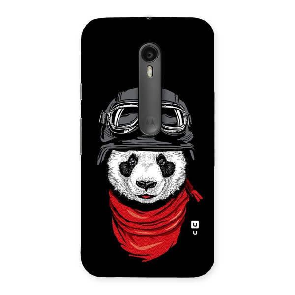 Cool Panda Soldier Art Back Case for Moto G3