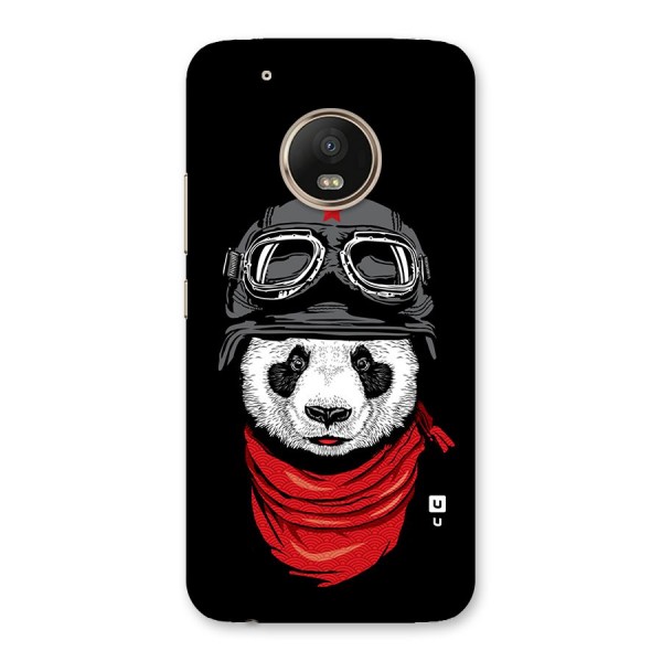 Cool Panda Soldier Art Back Case for Moto G5 Plus