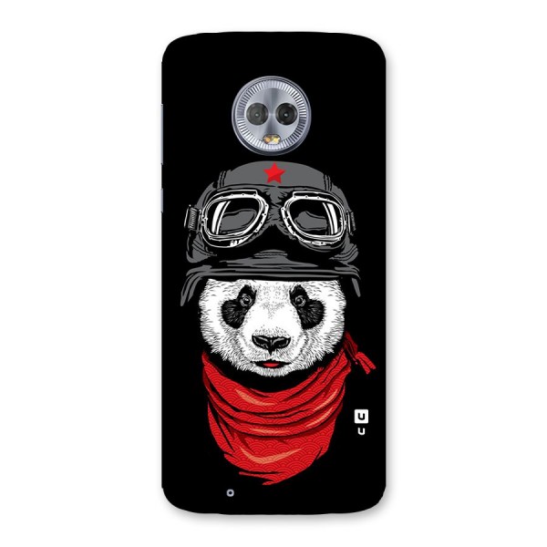 Cool Panda Soldier Art Back Case for Moto G6