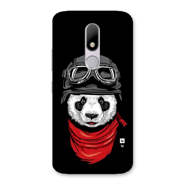 Cool Panda Soldier Art Back Case for Moto M