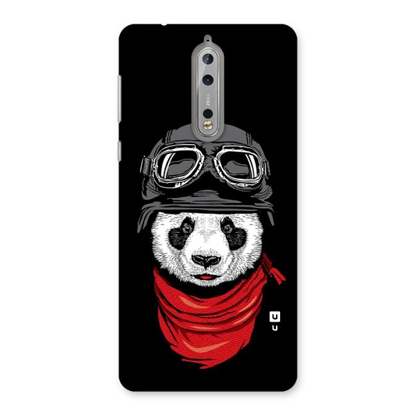 Cool Panda Soldier Art Back Case for Nokia 8