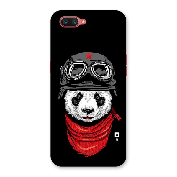 Cool Panda Soldier Art Back Case for Oppo A3s