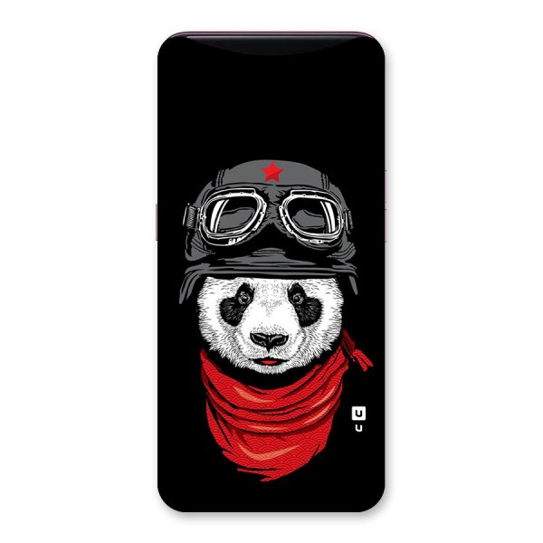 Cool Panda Soldier Art Back Case for Oppo Find X