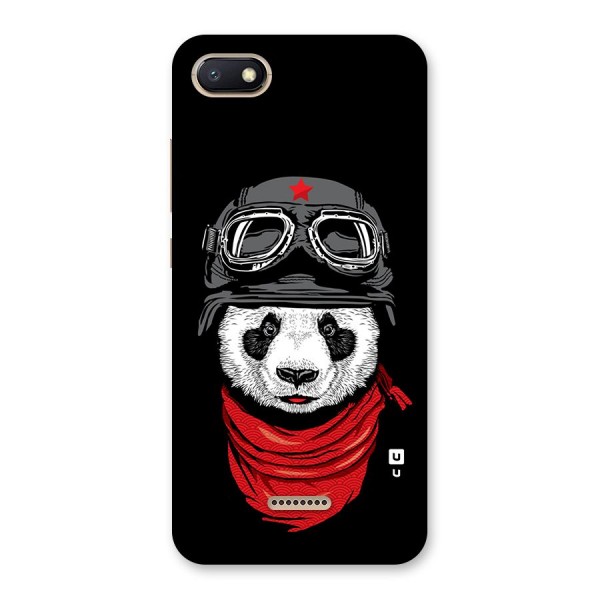 Cool Panda Soldier Art Back Case for Redmi 6A