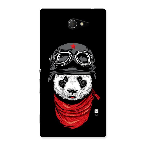 Cool Panda Soldier Art Back Case for Sony Xperia M2