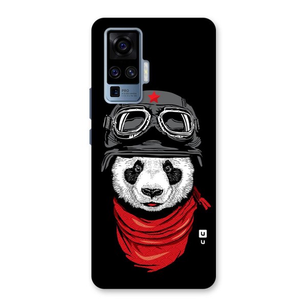 Cool Panda Soldier Art Back Case for Vivo X50 Pro