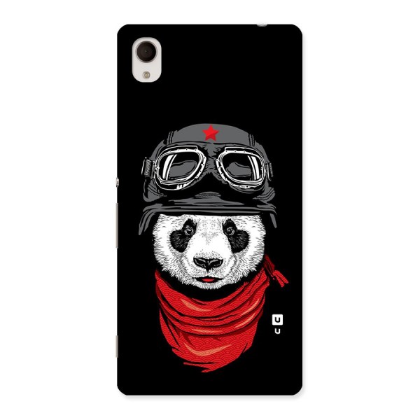 Cool Panda Soldier Art Back Case for Xperia M4 Aqua