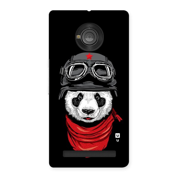 Cool Panda Soldier Art Back Case for Yu Yuphoria