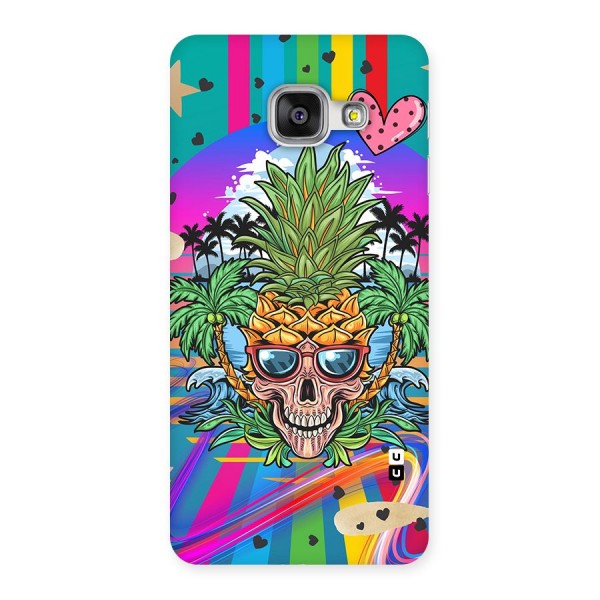 Cool Pineapple Skull Back Case for Galaxy A3 2016