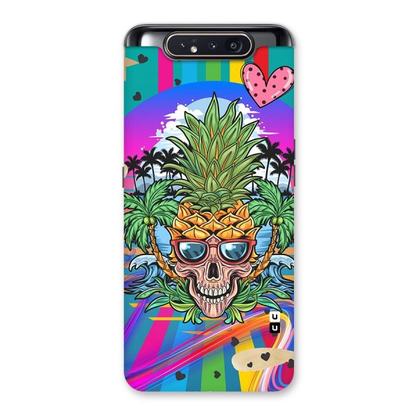 Cool Pineapple Skull Back Case for Galaxy A80