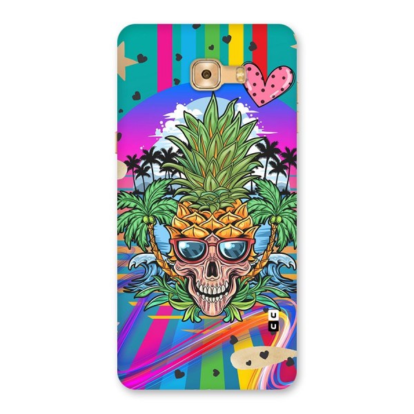 Cool Pineapple Skull Back Case for Galaxy C9 Pro