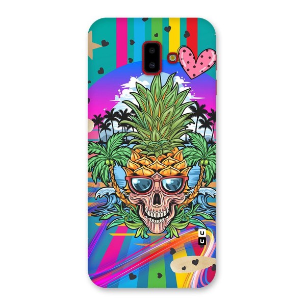 Cool Pineapple Skull Back Case for Galaxy J6 Plus