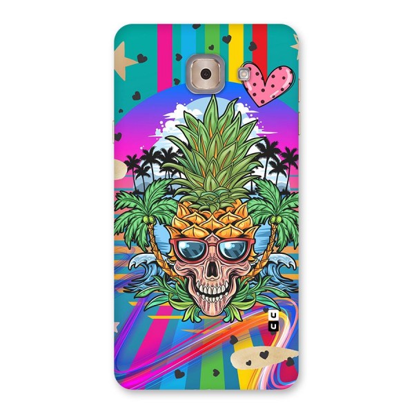 Cool Pineapple Skull Back Case for Galaxy J7 Max