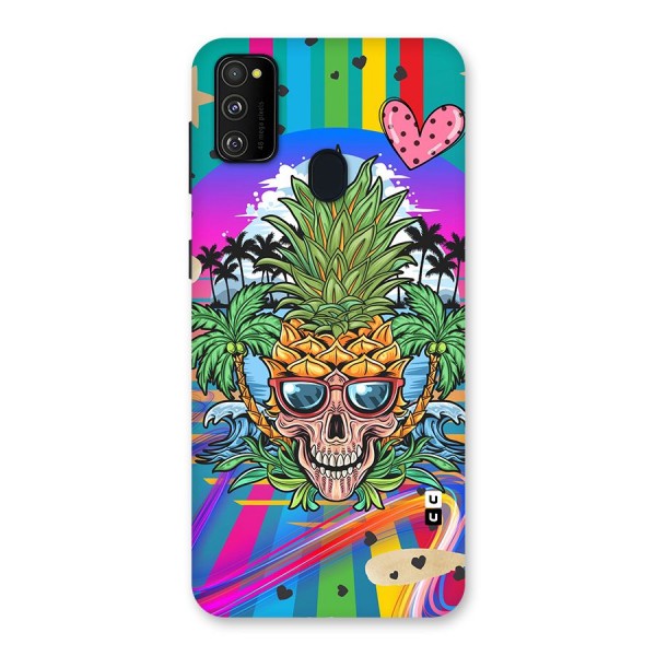 Cool Pineapple Skull Back Case for Galaxy M30s