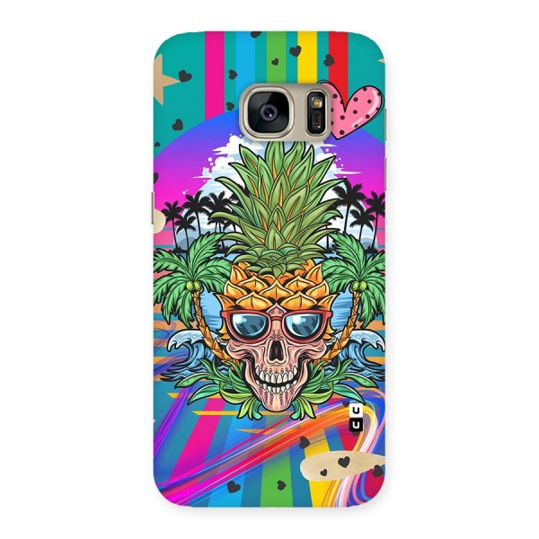 Cool Pineapple Skull Back Case for Galaxy S7