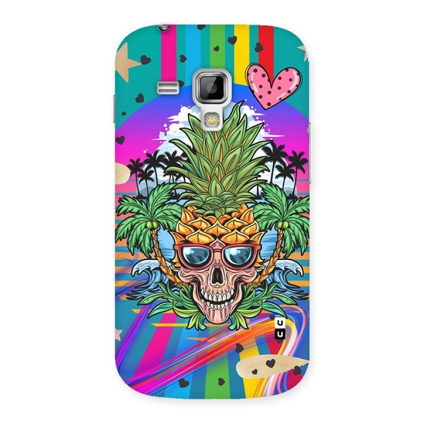 Cool Pineapple Skull Back Case for Galaxy S Duos