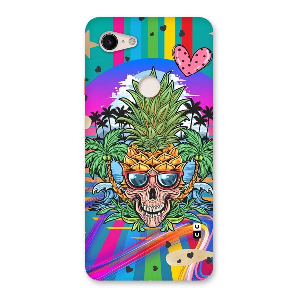 Cool Pineapple Skull Back Case for Google Pixel 3 XL